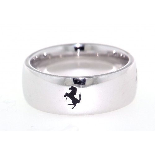 Bague Ferrari En Argent 925 Vintage - Taille 16 - Certifiée - Poids 8g - Neuf Sans Boîte